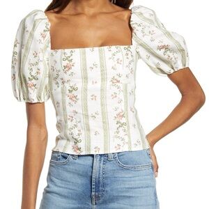 Reformation linen top size 2